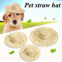 Cat Costumes 1pc Retro Puppy Sunhat Hawaiian Style Pet Hat Dog Cap Cosplay