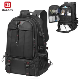 Backpack BALANG Men's Outdoor Climbing Travel Rucksack 80L 60L Sports Camping Hiking Backbag Large School Bag Pack Men Women