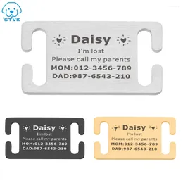 Dog Tag ID Collar Personalized Name Tags For Pet Supplies Custom Stainless Steel Puppy Collars Accessories