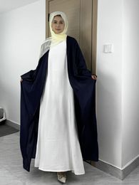 Ethnic Clothing Muslim Out Abaya Kaftan Smocking Sleeve One-piece Prayer Women Jilbabs Cardigan Coat Islamic Dubai Saudi Robe Turkish