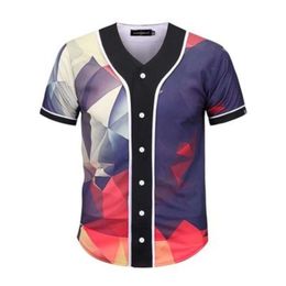 Baseball Jersey Men Stripe Short Sleeve Street Shirts Black White Sport Shirt XAV1001 629ae