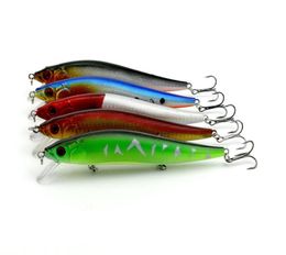 Fly Fishing BASS Crankbait simulation plastic Big bait with 3 VMC hooks 14cm 23g Minnow Laser Lures fishing tackle1247158