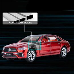 Diecast Model Cars 1 24 C-Class C260 L Alloy Car Model Diecasts Metal Toy Vehicles Car Model High Simulation Sound and Light Collection Kids Gifts