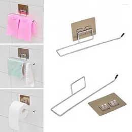 Kitchen Storage 1PC Towel Racks Cabinet Door Rack Bar Hanging Holder Bathroom Shelf Home Organiser Wall