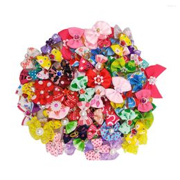 Dog Apparel Pet Accessories Hair Bows Fashion Cute Rubber Bands Collar Decoration For And Cat(Random Pattern