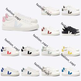 Casual Vejaon Sneakers French Brazil Green Earth Green Low-Carbon Life Organic Cotton Flats Platform Sneakers Women Classic White Designer Shoes Mens Trainers 175