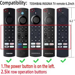 Silicone Remote case for 2023 Fire TV Stick 4K Max 2nd/Fire TV Omni Series/Fire TV 4-Series Remote Toshiba/Insignia Remote Cover
