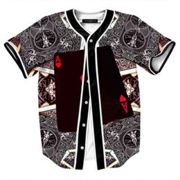 Baseball Jersey Men Stripe Short Sleeve Street Shirts Black White Sport Shirt UAB1001 94444