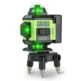 65FT/20M Horizontal Vertical Line Laser Muti-side 16 Line 4D Green Laser Level Support Mobile Remote Auto Level Measurement