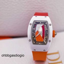 Swiss Watch Richamills Womens Watches Milles Rm Wristwatch Womens Series Rm0701 Platinum Ceramic Automatic Mechanical rr