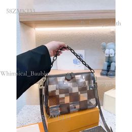 Lvse Bag Louisvuiotton Bag Fashion Designer Handbags Transparent Jelly Ladies Louisehandbag Lipstick Powder Makeup Cosmetic Pouch Toiletry Luis Viton Bags 160