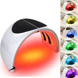 Led Skin Rejuvenation Foldable 7 Color Led Light Therapy Facial Mask Pdt Anti-Wrinkle Beauty System Skin Rejuvenation Device