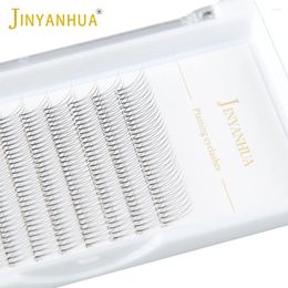 False Eyelashes JINYANHUA 2d 3d Soft Natural Mink 3/12row Handmade Premade Volume Fans Eyelash Extension Maquillage Femme Lashes