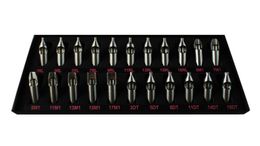 22pcs Sizes Tattoo Tips 304 Stainless Steel Steel Tattoo Nozzle Tips for Needles Set Kit Tattoo Body Art7525791