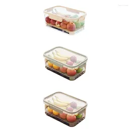 Storage Bottles Portable Refrigerator Fresh-Keeping Box Large-Capacity Crisper With Handle Fruit Containers For Fridge