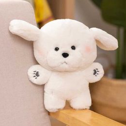 Plush Dolls Kawaii Fluffy Hair West Highland Dog White Terrier Plushie Soft Puppy Plush Toy Stuffed Lifelike Animal Appease Doll Milk Dog H240521 FFMF