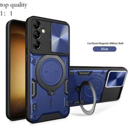 New Design Phone Cases For Samsung Galaxy A54 A34 A24 A14 A04 A Series With 360 Degree Rotation Ring Holder Kickstand Slide Lens Protection Shockproof 195