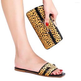 Slippers 2024 Arrival Fashionable Italian Shoes And Bag Set With Low Heel Pink Color Women's Wedding For African Lady Sandals