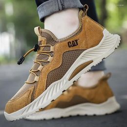 Casual Shoes Breathable Hollow Out For Men's Spring And Autumn Oversized Sports Male's Trend Walking Elderly