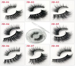 Whole Makeup Cosmetics 3D Mink Hair Lashes Natural Long False Eyelashes 3D lashes Fake Eyelash Make Up eyelash Extension 1 pai7109474