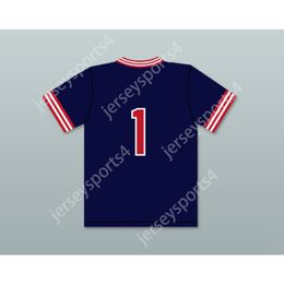 CUSTOM ERNEST HAPPY TALBOT 1 PIONEERS AWAY BASEBALL JERSEY HARDBALL SITCOM NEW ANY Name Number TOP Stitched S-6XL