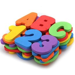 Bathtub Bathroom Education Learning Toys Foam Letters Alphanumeric Total Bubble Stickers Childrens Puzzle DIY Toy Set 36Pcs 240513