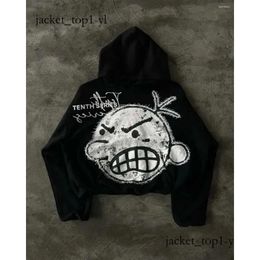 Hoodies masculinos y2k y2k harajuku capuz masculino desenho animado de hip hop impressão gráfica preta pulôver de tamanho grande gótico homem mulher moda casual moletom solto harajuku b564