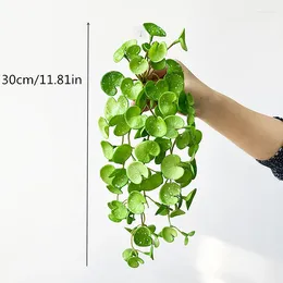 Decorative Flowers 30CM Artificial Succulent Plants Cane Green False Autumn Hanging Winding Garden Balcony Home Decoration Accessories