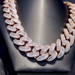 Designer Cuban Link Chain Pendant Necklaces High Quality 22mm 700 Gm Pass Diamond Tester Vvs Lab Grown 10k Gold Cuban Link Chain Top Quality