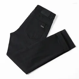 Men's Jeans Men Spring Fashion Classic Advanced Brand Jean Homme Man Soft Stretch Black Denim Trousers Mens Pants Overalls Size 28-40