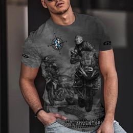 Summer Funny T Shirts 3D Car Men Back Print Street Wear Original Design Oversize Tops Tee Loose Breathable Tees 240513