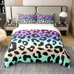 Bedding sets Leopard Comforter Set Quilt with 1 and 2 cases for Kids Bedroom All Season Full Queen Size H240521 9DS0