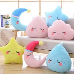 Plush Dolls Super Soft Cloud Star Water Moon Plush Pillow Cute Sky Series Plush Toys Stuffed Lovely Cushion Birthday Christmas Gift for Girl H240521