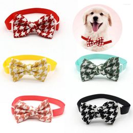 Dog Apparel 30/50 Pc Pets Accessories For Small Dogs Collar Bow Tie Puppy Necktie Cute Lattice Pet Grooming Acessories Bowties