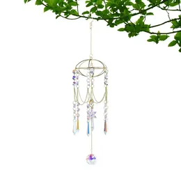 Garden Decorations Sun Catchers For Windows Wind Chime Prism Rainbow Catcher Tears Crystal Maker Pendant Ornament Snowflake