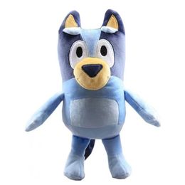 28 cm Moose oryginalny niebiesko -miękki pluszowy psa przyjacielu pluszowa zabawka lalka kreskówka anime szczeniaka Orange Blue Bingo Plush Doll Diving Prezent 157