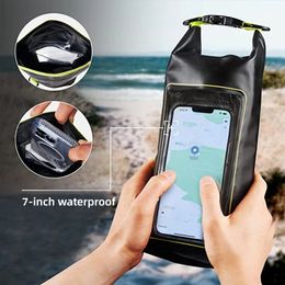 2L PVC Waterproof Bags for Mobile Phone Swimming Sports Bag Drifting Rafting Surfing Gym Dry Beach Accessories XA394Q 240522