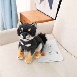 Plush Dolls 35cm Simulation Plush Toy Realistic Retriever Dog Doll Model Crafts Home Decoration Childrens Educational Baby Gifts Soft Toy H240521 XULN