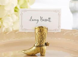 Cowboy Boot Place Card Holder Bridal Shower Party Decoration Favours Wedding Table Card Holders Wedding gift7517578