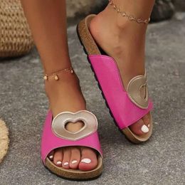 Toe Square Summer Sandals Flat Beaded Slippers Women Roman Slipper Outdoor Ladies Flip Flops Comfort Beac 132