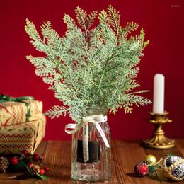 Decorative Flowers Faux Branches Realistic Artificial Pine For Diy Christmas Decor 30 Reusable Stems Garland Wreaths Home Garden