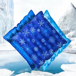 Water Filling Ice Seat Cushion Pillow Chair Pad Cool DIY Crystals Gel Dog Cooling Mat for Offices Car Home Travel Adult 240521