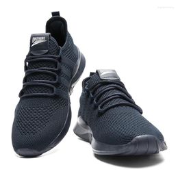 Casual Shoes Fujeak Ultralight Men's Sneakers Breathable Mesh Running For Men Trendy Plus Size Footwear Non-slip Sports