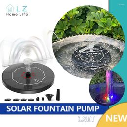 Garden Decorations Outdoor Solar Fountain Pump Energy-saving Plants Watering Kit Colorful Panel Bird Bath Pool