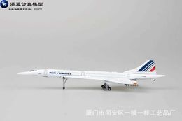 Aircraft Modle Size 1 400 Union type plane model Air France airplane 16cm Alloy simulation airplane model for kids Christmas gift S2452204