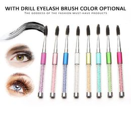 Beauty tool eyelash brush portable water drill pipe eyelash brush eyebrow brush spiral eyelash comb 10 colors9072384