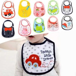 Bibs Burp Cloths 6 pieces/batch for free delivery of baby bib patterns waterproof Saliva towel cotton for children 0-3 years baby bib clothing feeding d240522