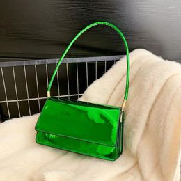 Evening Bags Trendy Women Fashion Mirror Pu Leather Handbag Underarm Purse Ladies Luxury Designer Shoulder Bag