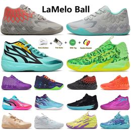 LaMelo Ball Designer Basketball Shoes MB.01 Rick and Morty Queen City Not From Here Black Blast LO UFO MB.02 Fire Red Honeycomb MB.03 Men Women Trainers Sports Sneakers