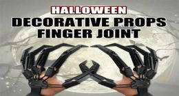 Halloween Decoration Articulated Fingers Flexible Joint Finger Halloween Party Cosplay Costume Props Horror Ghost Claw Gloves 21118618030